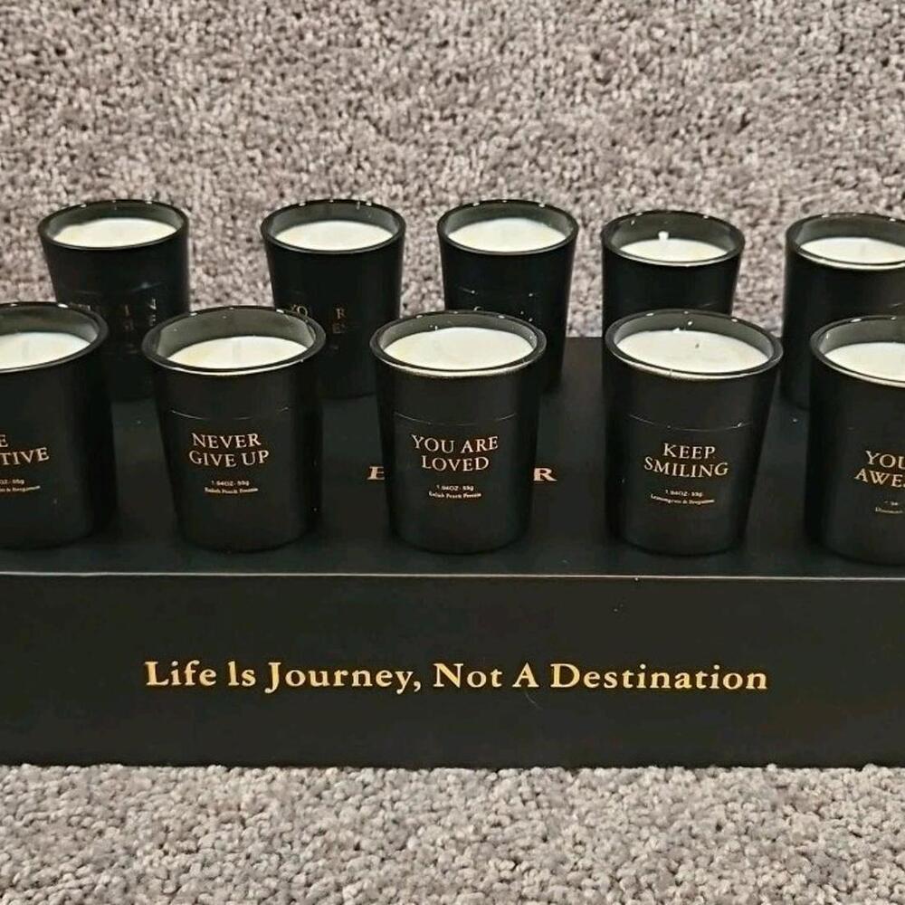 Baquler 10 Piece Inspirational Scented Candles.